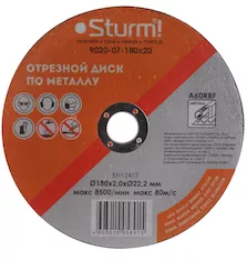 Отрезной диск Sturm! 9020-07-180x20