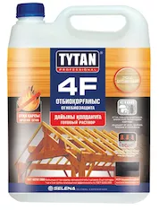 Огнебиозащита (готовый раствор) TYTAN 4F 10л красный