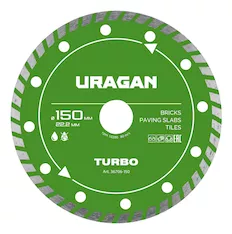 Диск алмазный отрезной URAGAN TURBO 36706-150