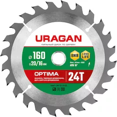 Пильный диск URAGAN Optima 36801-160-20-24_z01