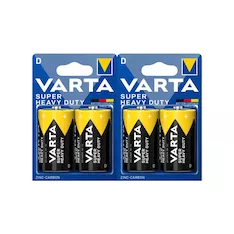 Батарейка VARTA Superlife Mono 1.5V - R20P/D 2 шт. в блистере