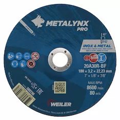 Круг отрезной WEILER ABRASIVES Metalynx PRO 388296