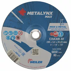 Круг отрезной WEILER ABRASIVES MAX 408103