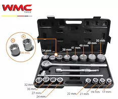 Набор инструментов 21 предмет WMC TOOLS 6201B-5