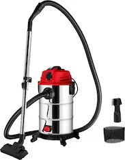 Пылесос строительный WORTEX VC 3014 WS 1200 Вт, 30 л, провод 4.5 м, шланг 2 м