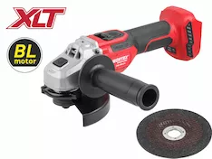 Аккум. углошлифмашина WORTEX CAG 1812-2 E в кор. XLT SOLO БЕСЩЕТ., 18 В, 125 мм, 3000-8500 об/мин