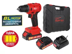 Аккумуляторная дрель-шуруповерт WORTEX BD 2025 DLi ALL1 BD2025DLi1029