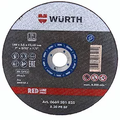 Диск отрезной Wurth Red Line 0669201825
