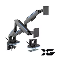 Настольный кронштейн с газлифтом XG MGG-1735D grey для 2-х мониторов (17"-35") Серый