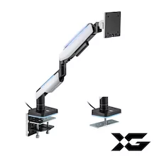 Настольный кронштейн с газлифтом XG MGG-1749 white для 1 монитора (17"-49") Белый