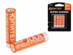 Батарейка AAA LR03 1,5V alkaline 4шт. ЮПИТЕР