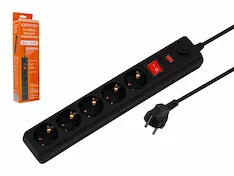 Фильтр сетевой Юпитер JP8501-12 черный