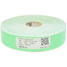 Этикетки-браслеты Zebra Z-Band Fun Green 10012712-4