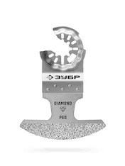ЗУБР DIAMOND 70x1.6 мм полотно с алмазным зерном Р60: керамика, мрамор, стекло, кирпич (15585-70-1.6)