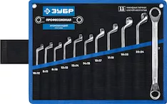 Набор накидных ключей 11 предметов ЗУБР Профессионал 27132-H11
