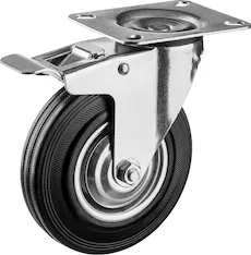 Поворотное колесо c тормозом ЗУБР 30936-100-B