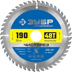 Диск пильный Зубр 36905-190-30-48_z01