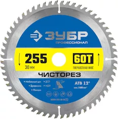 Диск пильный Зубр 36905-255-30-60_z01
