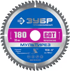 Диск пильный Зубр 36907-180-30-60_z01