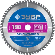 Диск пильный Зубр 36907-190-20-60_z01