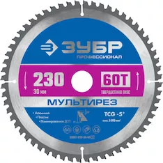 Пильный диск ЗУБР Мультирез 36907-230-30-60_z01