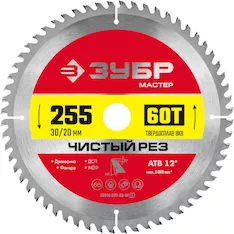 Диск пильный ЗУБР 36914-255-30-60_z01