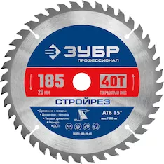 Пильный диск ЗУБР 36931-185-20-40