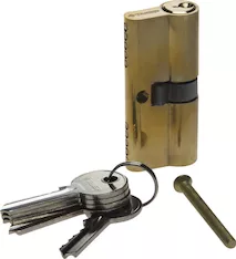 ЗУБР 70 мм, цвет латунь, 5-PIN, тип ключ-ключ, цилиндровый механизм (52101-70-1)