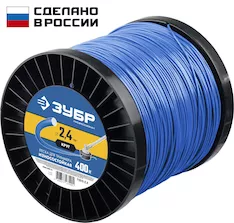 Леска для триммера ЗУБР КРУГ 71015-2.4