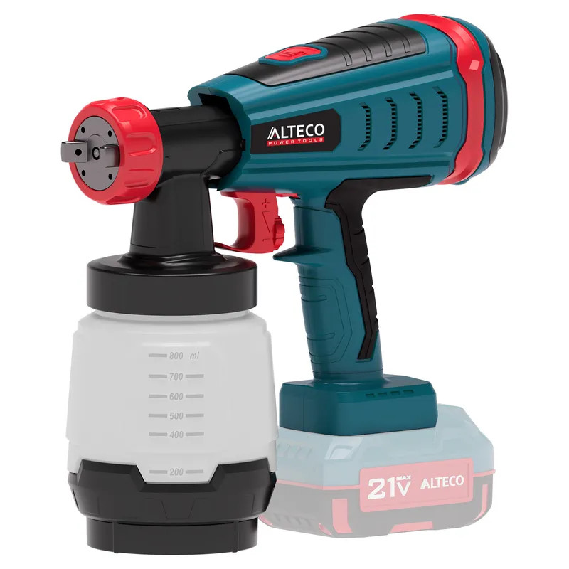 Аккумуляторный краскораспылитель ALTECO CSG 21-1000 BL