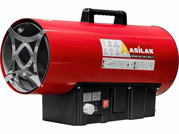 Нагреватель воздуха газовый ASILAK SLG-50000T прям., 50 кВт, термостат, переносной