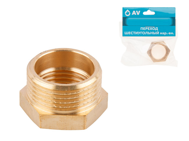 Футорка 1/2" нар. х 1/4" вн., AV Engineering (инд. упак.)
