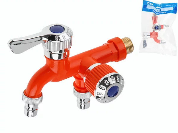 Кран пластиковый садовый 1/2" нар., AV Engineering