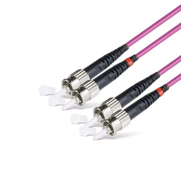 Патч Корд Оптоволоконный ST/UPC-ST/UPC MM OM4 50/125 Duplex 3.0мм 1 м