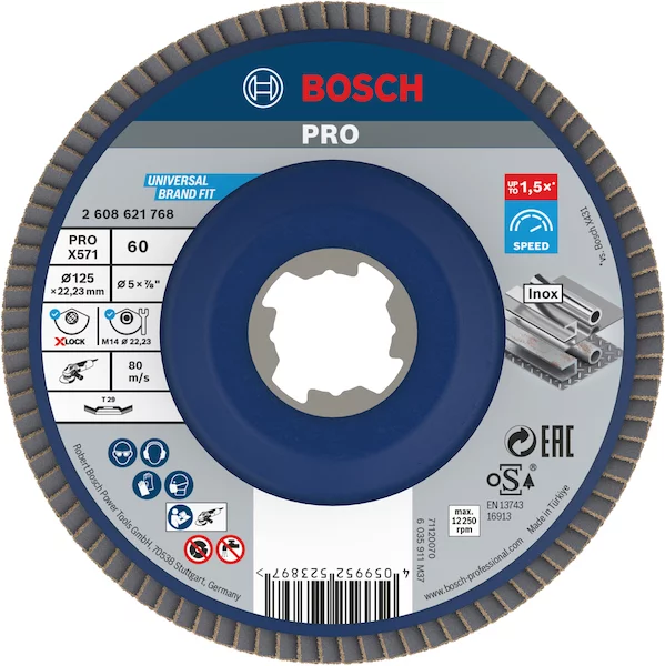 Круг лепестковый Best for Metal X-LOCK Bosch 2608621768