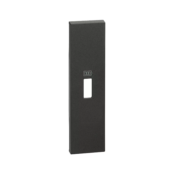 Лицевая панель Bticino KG10C Living Now USB зарядки 1 модуль черный