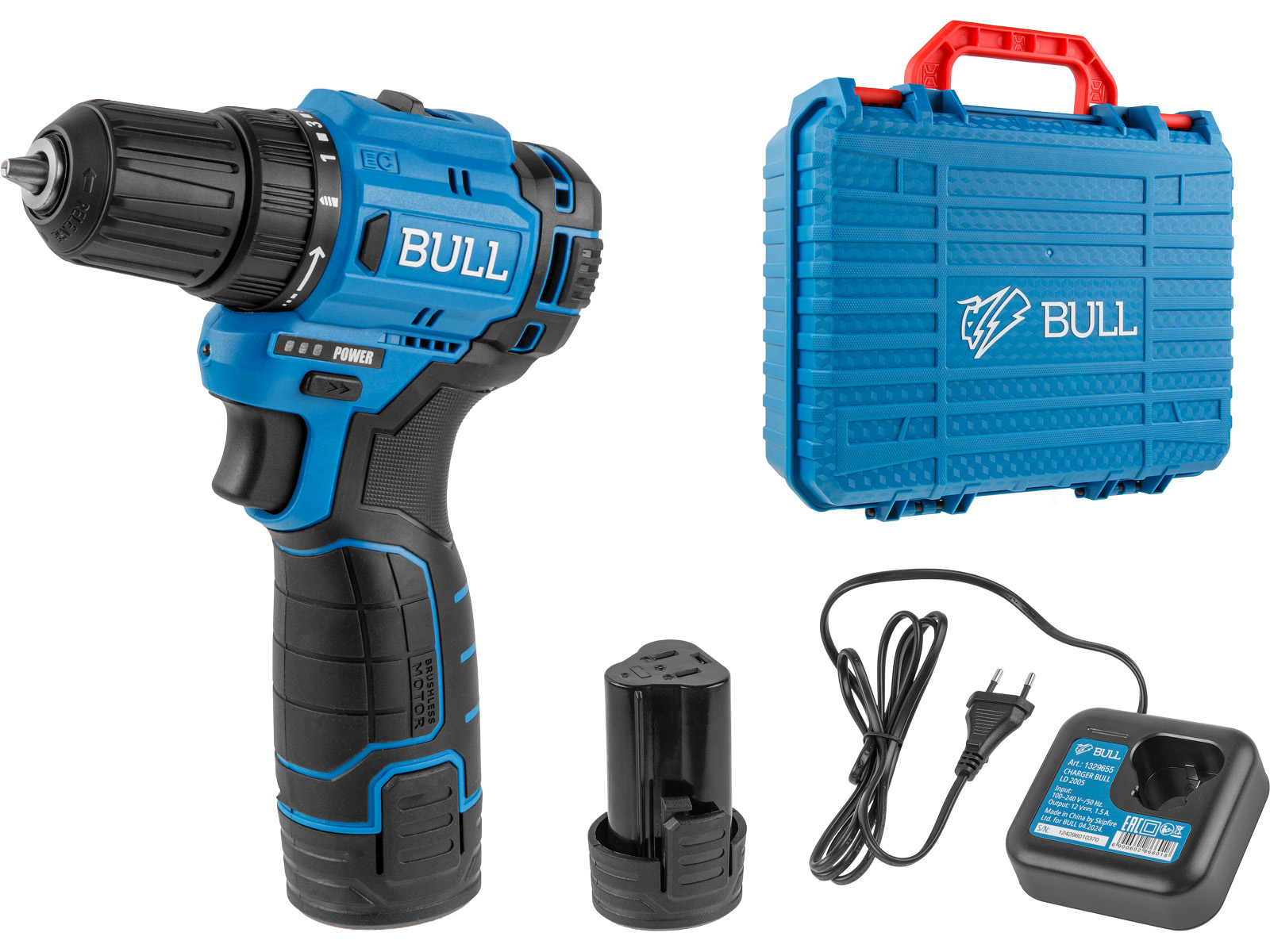 Аккумуляторная дрель-шуруповерт BULL SR 1203