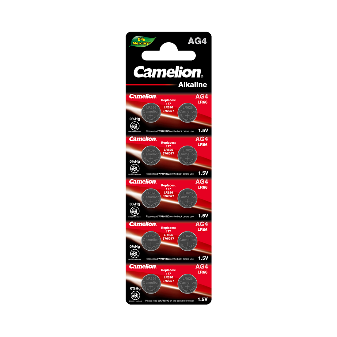 Батарейка CAMELION Alkaline AG4-BP10(0%Hg)