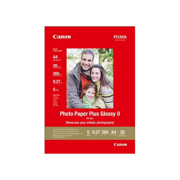 Глянцевая фотобумага Canon PP-201 Plus Glossy II A4, 20 шт.