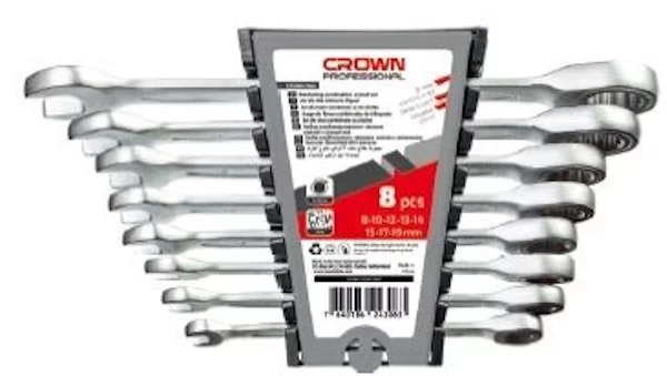 Набор комбинированных гаечных ключей CROWN CPHWS-XA8
