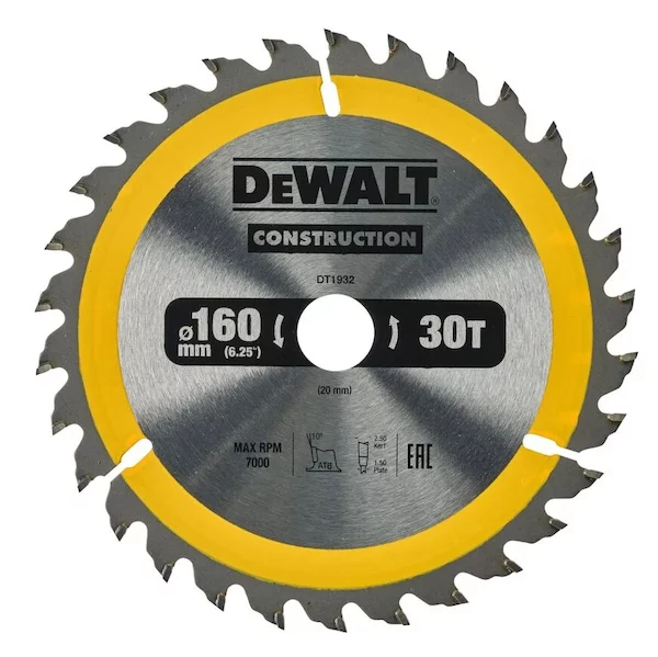 Пильный диск CONSTRUCTION DeWALT DT1932