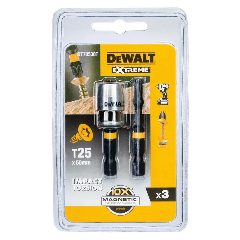 Биты ударные DeWALT T25 57мм 2шт. DT70538T-QZ
