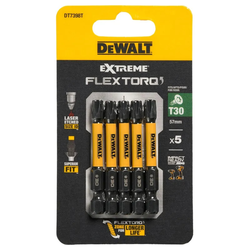 Биты ударные DEWALT EXTREME IMPACT TORSION DT7398T-QZ