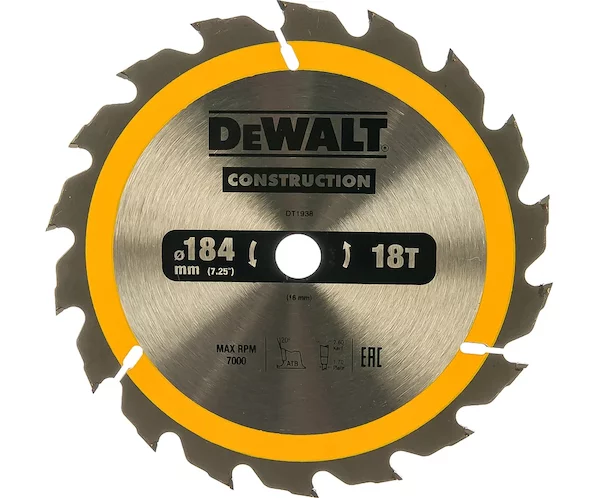 Пильный диск CONSTRUCT DeWALT DT1938