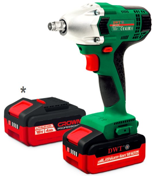 Гайковерт аккумуляторный DWT ABW-18 BLI-2