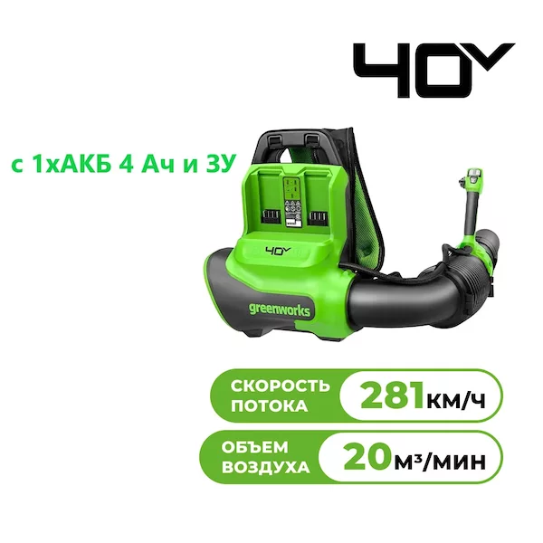 Воздуходувка Greenworks GD40BPG2