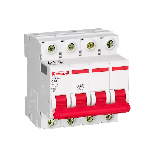 Автоматический выключатель Himel HDB3w 4Р 20А С 4,5кА