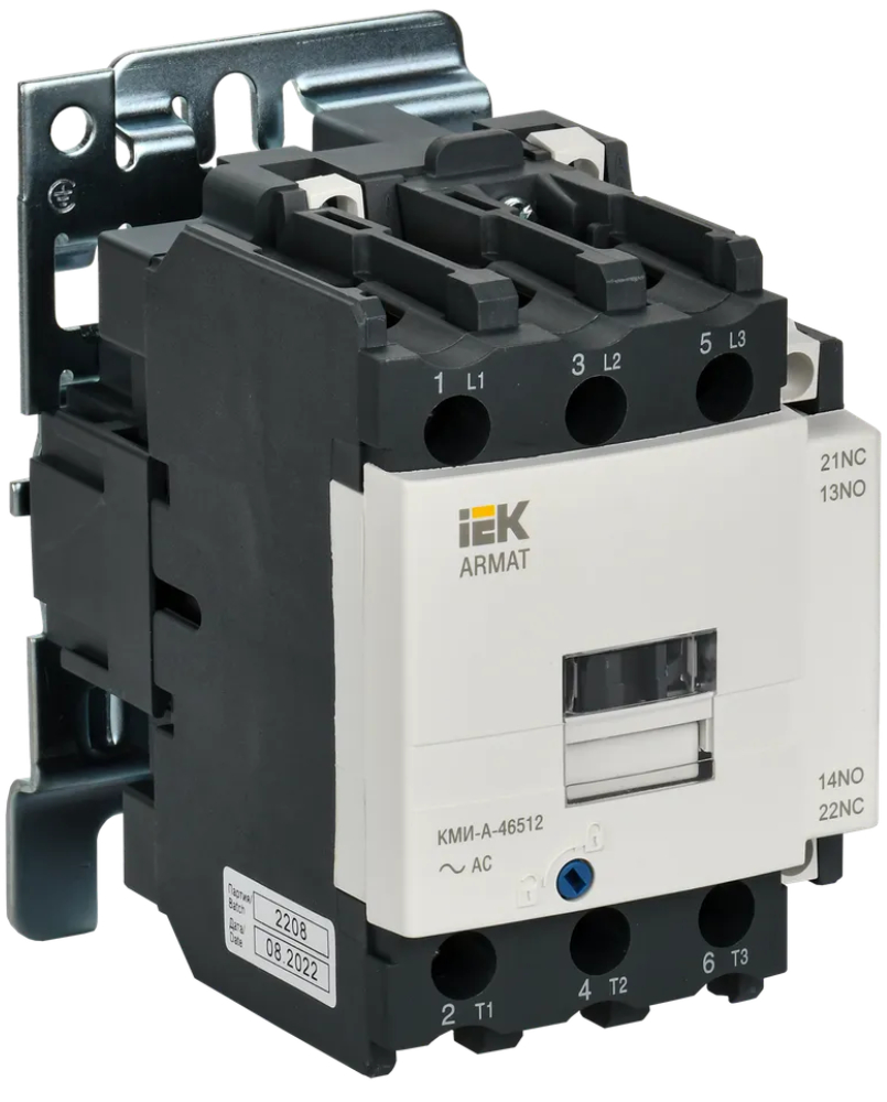 Контактор IEK КМИ-А-46512 LC1D 65А 230В/АС3 1НО/1НЗ