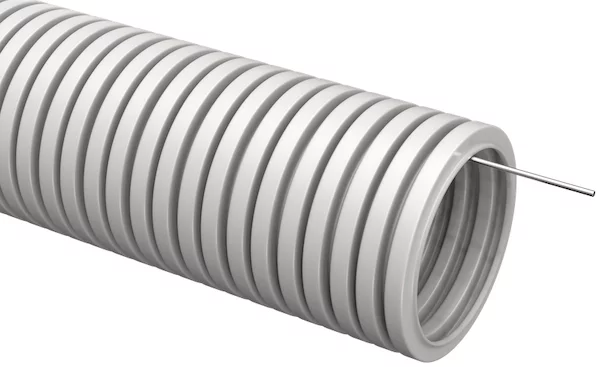 ELASTA Труба гофрированная ПВХ d=20мм с зондом (10м) IEK CTG20-20-K41-010I