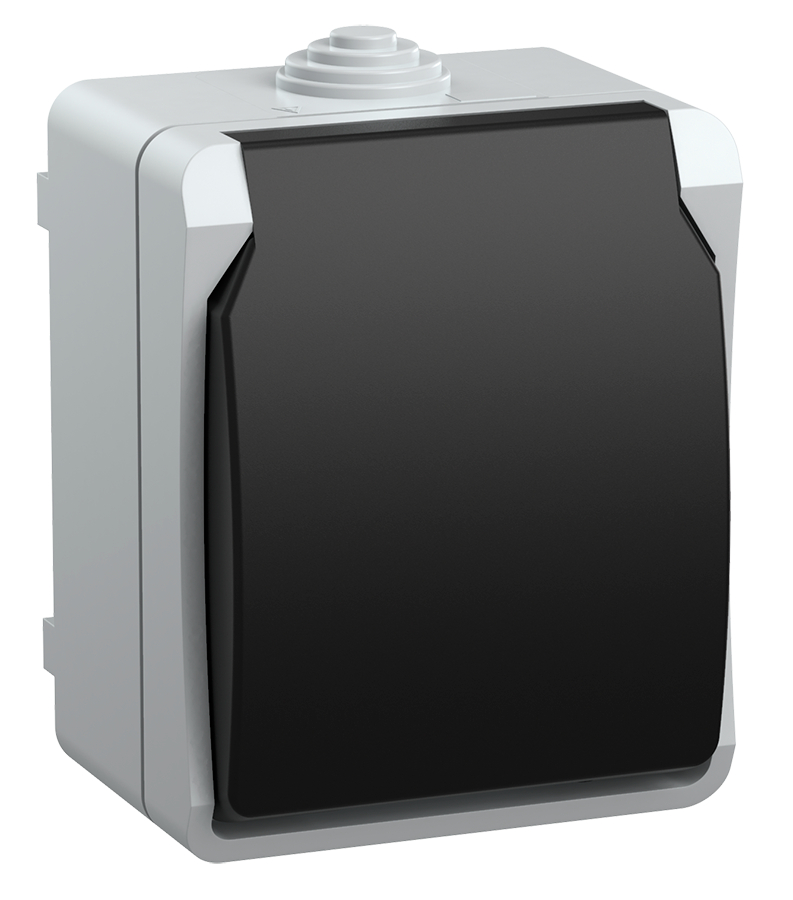 Розетка 1-местная IEK FORS 16А IP54 РСб20-3-ФСр ERS12-K03-16-54-DC 